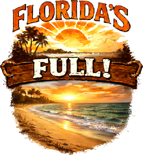 Florida's Full beach scene
