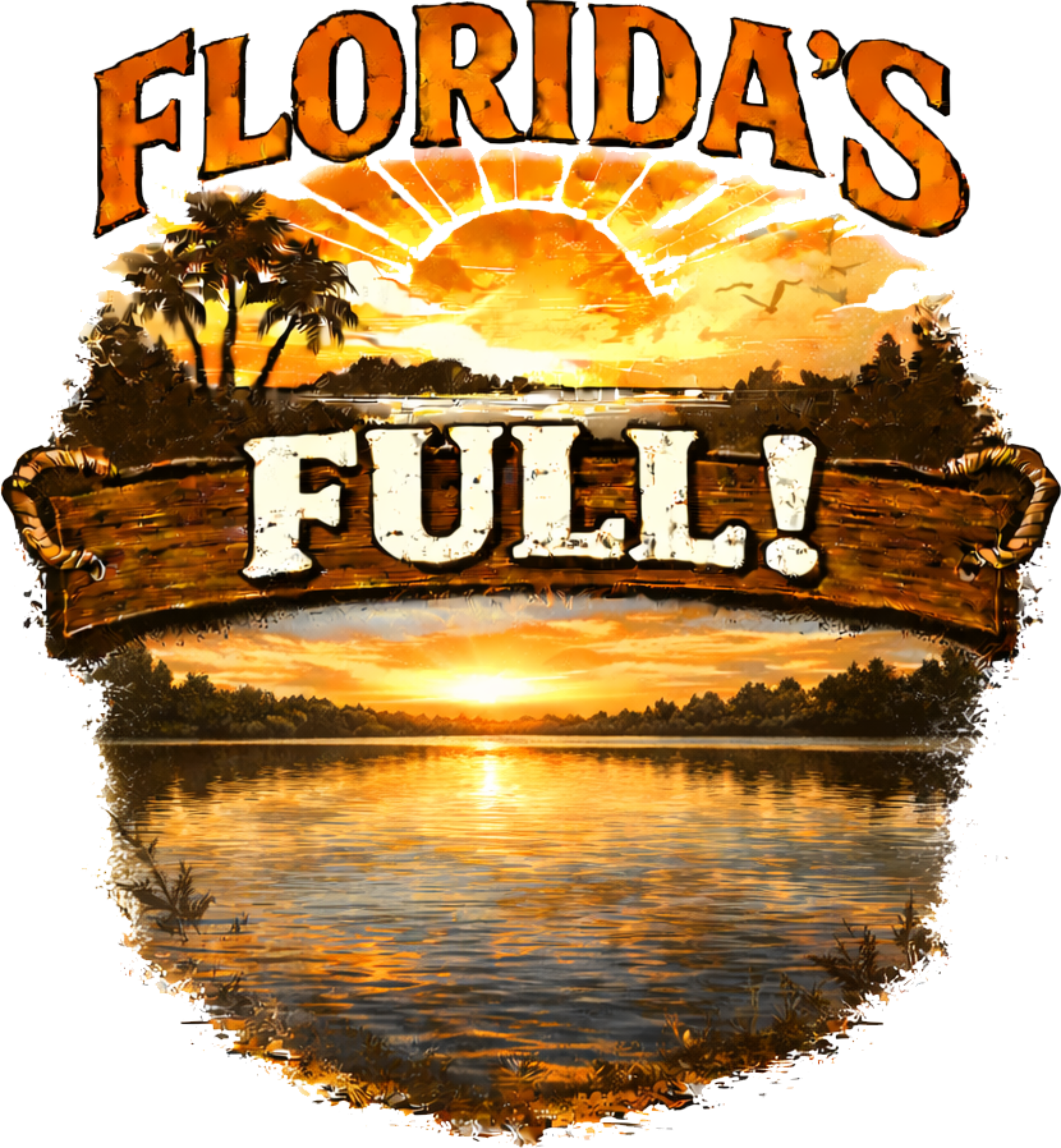 Florida's Full Lake Scene
